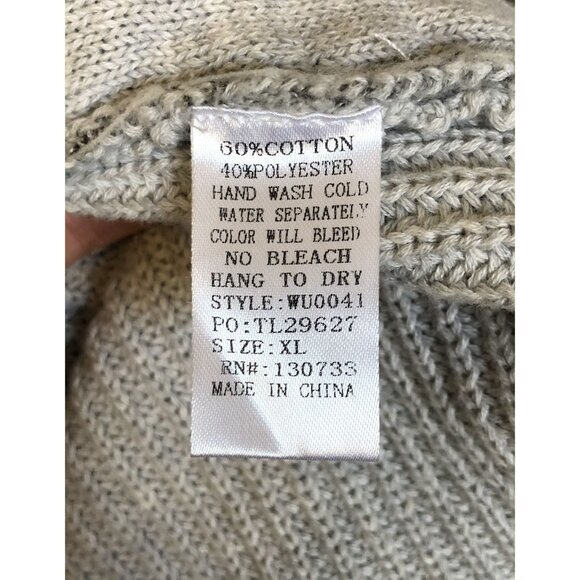 Umgee Cardigan Sweater Women's XL Gray Open Front Pockets Oversized Minimalist - Picture 5 of 8